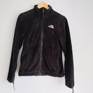 The North Face Osito Fuzzy Teddy Fleece Full Zip Jacket Jet Black